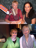 Lyne Paquette being interviewed by Jeanette Kelly of CBC and Lisa Winston of CFMB on Indiegogo